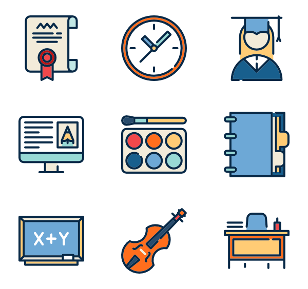 600x564 School Icons