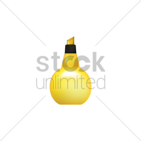 600x600 Highlighter Vector Image