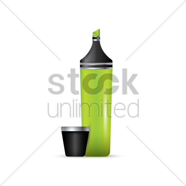 600x600 Highlighter Vector Image