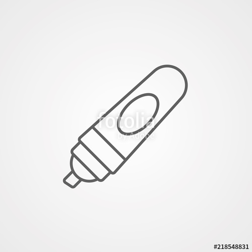 500x500 Highlighter Vector Icon Stock Image And Royalty Free Vector Files