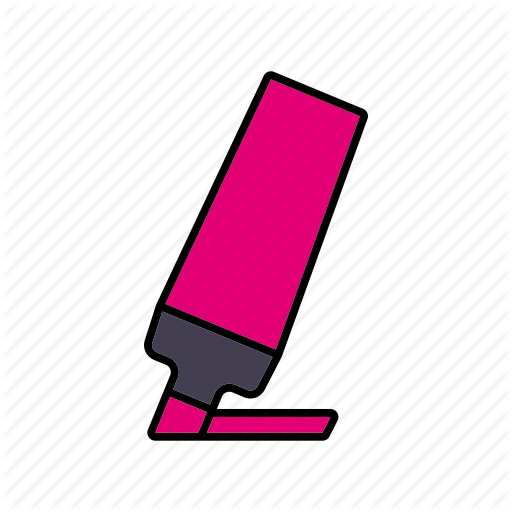 512x512 Highlighter Vector Pink ~ Frames ~ Illustrations ~ Hd Images