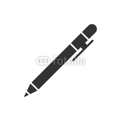 400x400 Pen Icon In Flat Style. Highlighter Vector Illustration On White