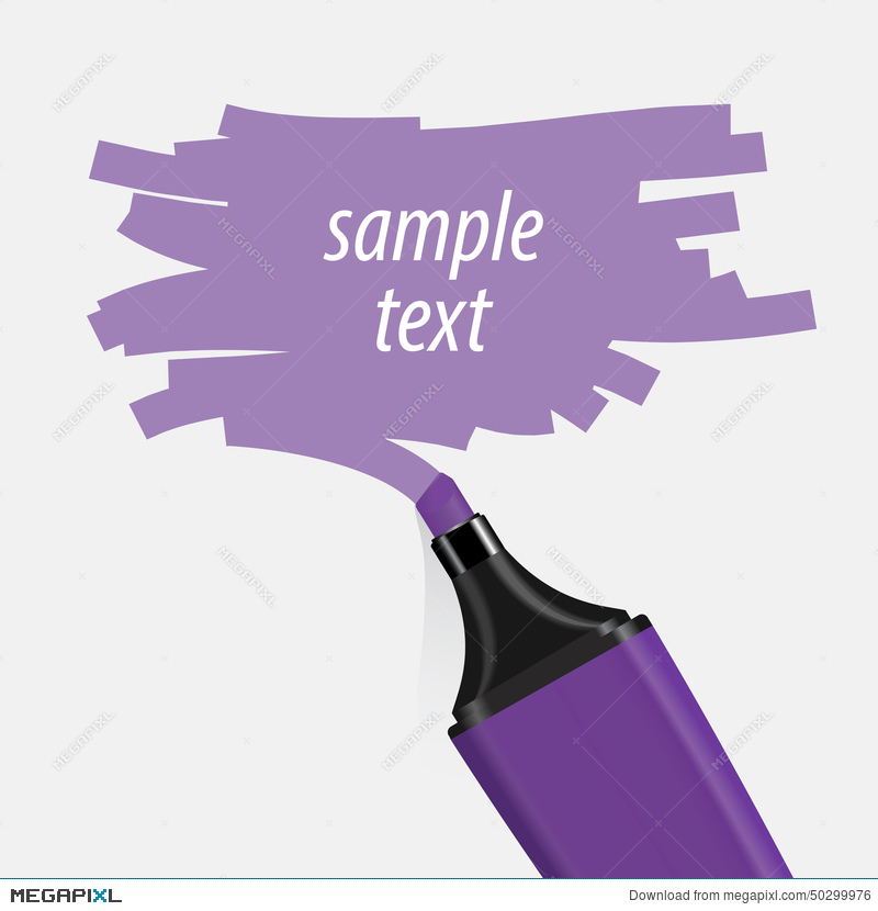 800x830 Purple Highlighter Vector. Illustration 50299976