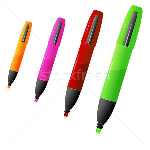 600x600 Colorful Highlighter Vector Illustration Tal Revivo (Get4net