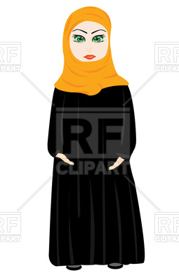 255x400 Muslim Woman In Hijab Vector Image Vector Artwork Of People