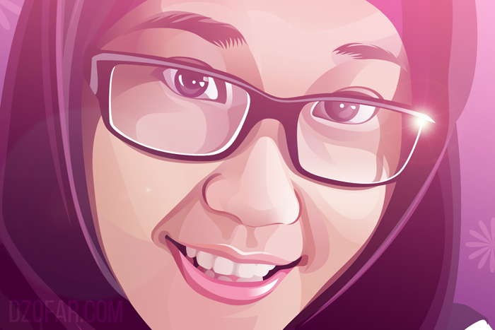 700x467 Realistic Vector Hijab Girl By Ndop