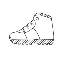 Hiking Boots Vector at GetDrawings | Free download