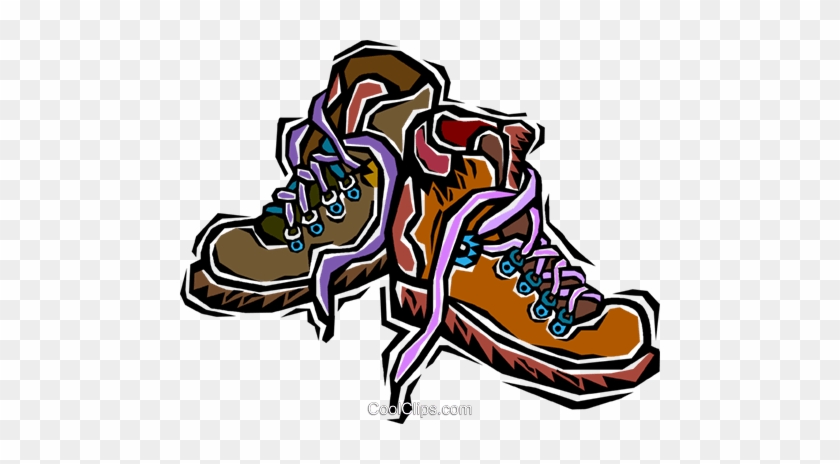 840x464 Hiking Boots Royalty Free Vector Clip Art Illustration