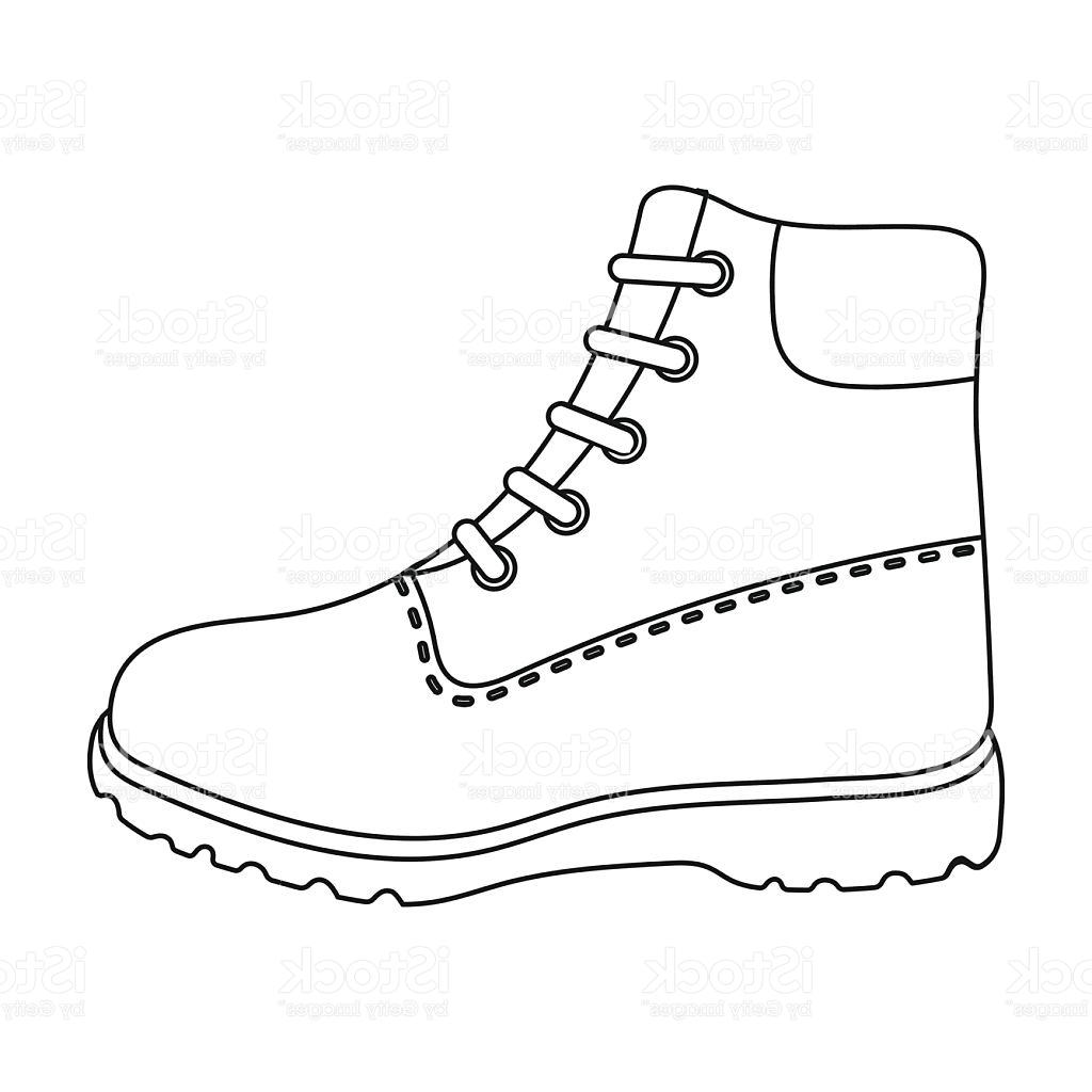 Hiking Boots Vector at GetDrawings | Free download