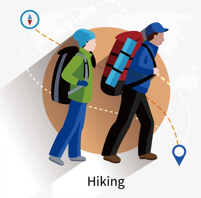 650x642 Vector Flat Hiking, Vector, Flat, Travel By Walking Png And Vector