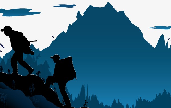 600x380 Vector Hiking, Pretty, Hd, Blue Png And Vector For Free Download