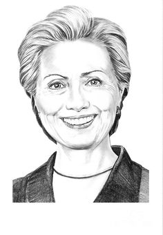 236x340 Collection Of Hillary Clinton Face Drawing High Quality