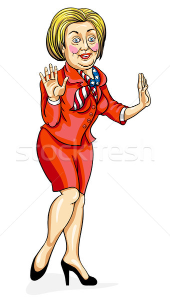 340x600 Caricature Of Hillary Clinton Vector Illustration Maksim Rybak