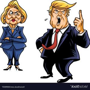 300x300 Donald Trump Vs Hillary Clinton Vector Arenawp