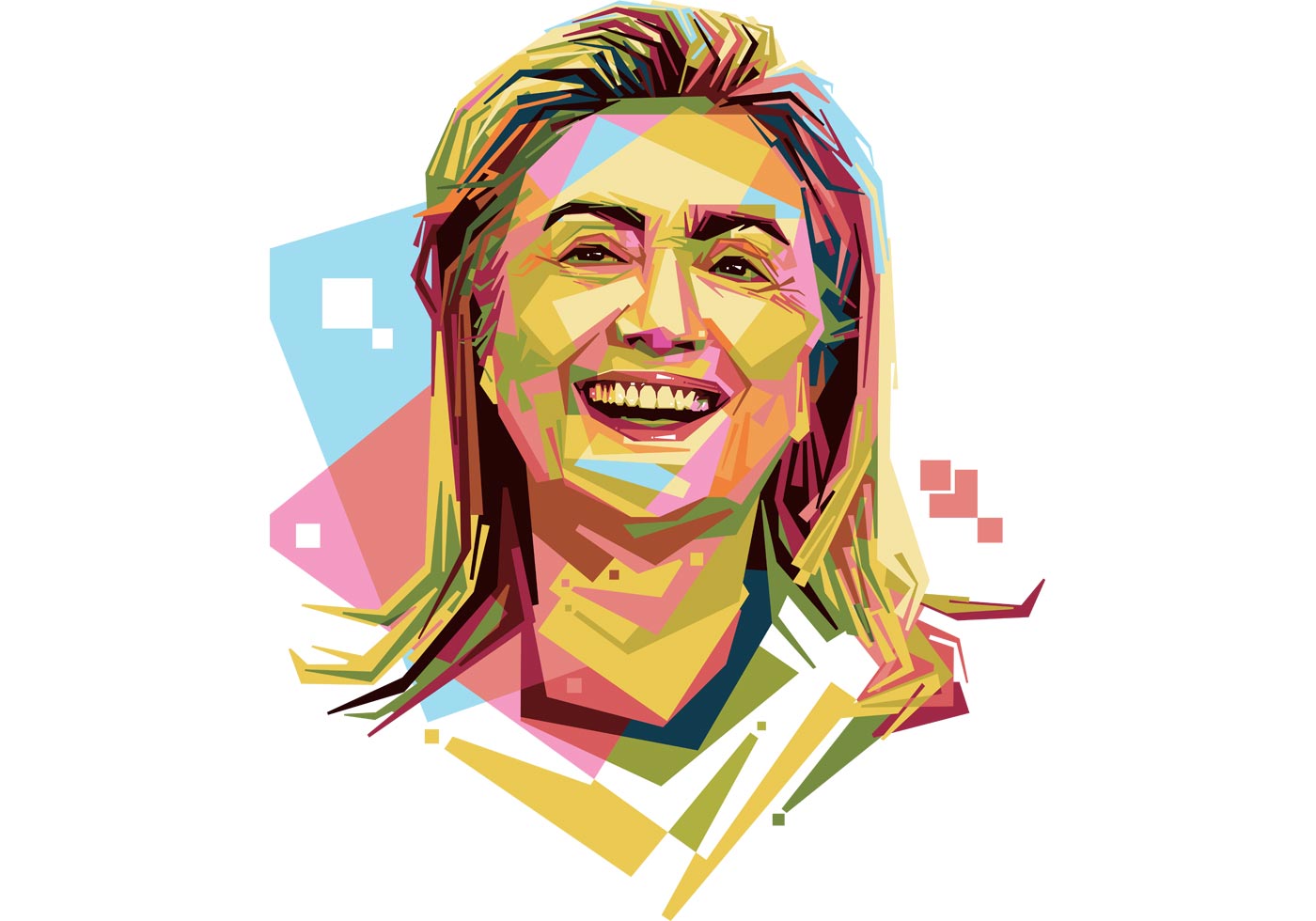 1400x980 Hillary Clinton Free Vector Art