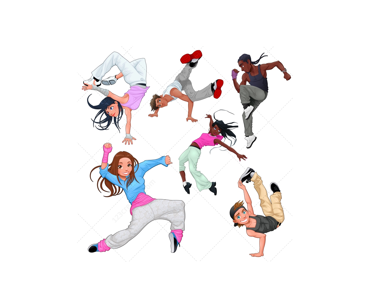 1200x1000 Breakdance Vector Characters