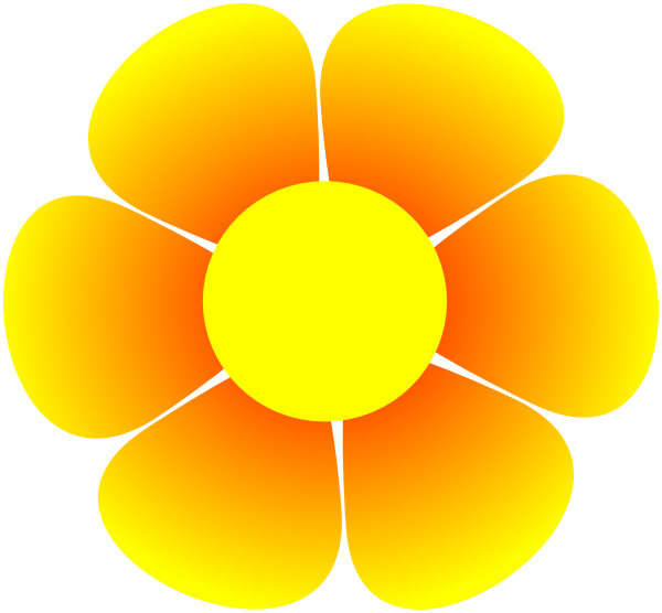 600x556 Hippie Flower Banner Stock