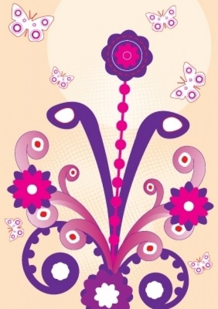 441x626 Hippy Flower Vector Free Download