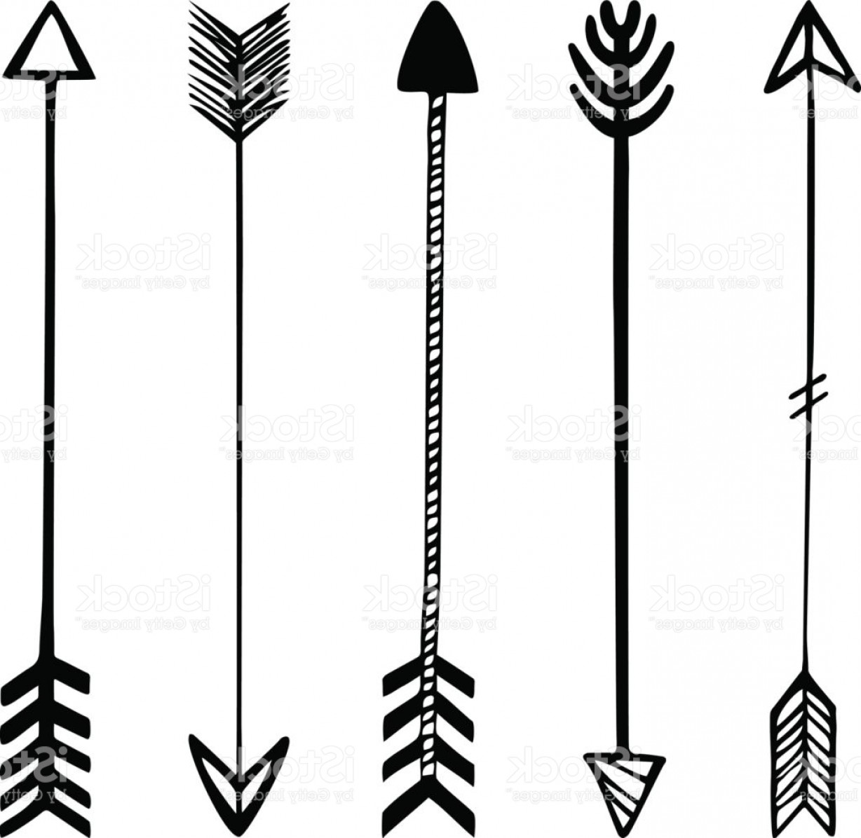 1228x1196 Set Of Black Hand Drawn Arrows Hipster Ethnic Vector Elements Gm