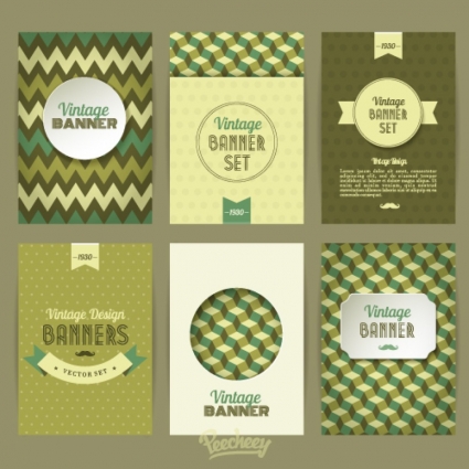 425x425 Hipster Style Banners Vector Free Vector Download In .ai, .eps