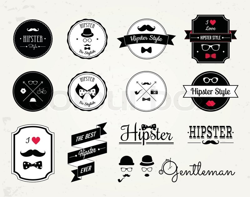 800x632 Hipster Style Elements, Icons And Labels Can Be Used For Retro