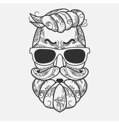 Hipster Beard Vector