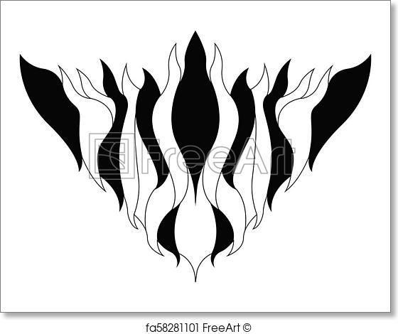 560x470 Free Art Print Of Hipster Beard Silhouette. Isolated Silhouette Of