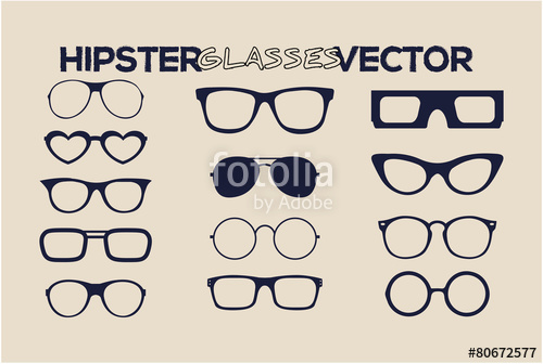 500x336 Fashion Hipster Glasses Vector Style Stock Image And Royalty Free
