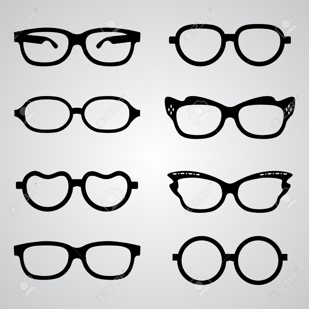 1300x1300 Hipster Clipart Shades Vector