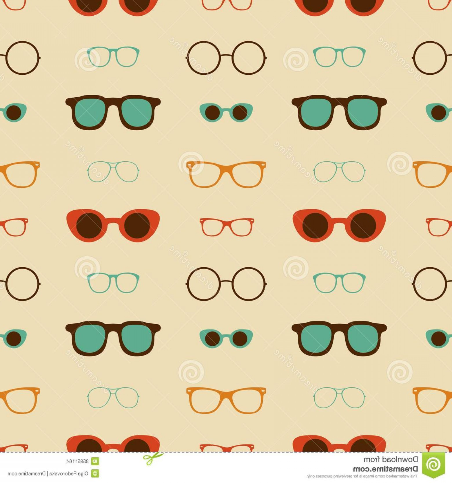 1560x1668 Stock Images Hipster Glasses Vector Seamless Pattern Illustration