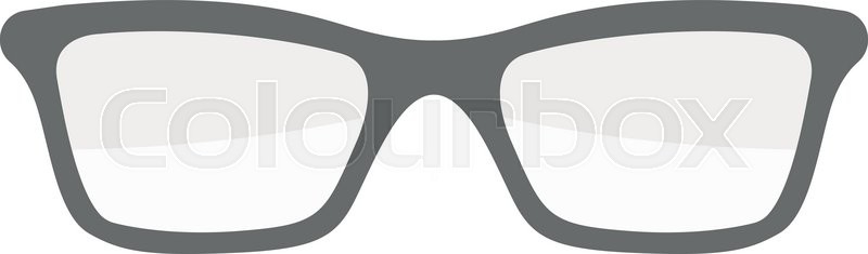 800x235 Vector Fashion Glasses Isolated On White. Fashion Glasses. Hipster
