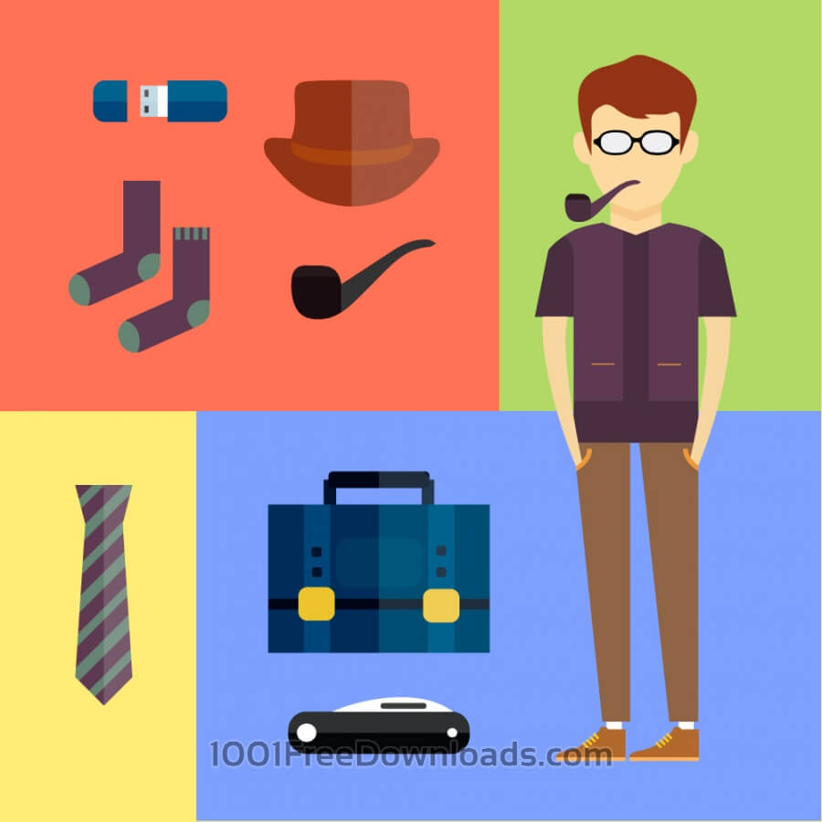 900x900 Free Vectors People Vector Hipster Character With Tools And