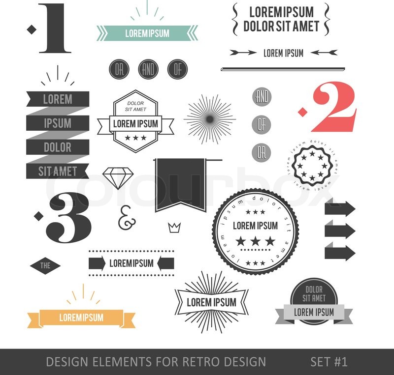 800x763 Hipster Style Infographics Elements Set For Retro Design. With