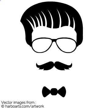 335x355 Download Hipster Face With Bowtie