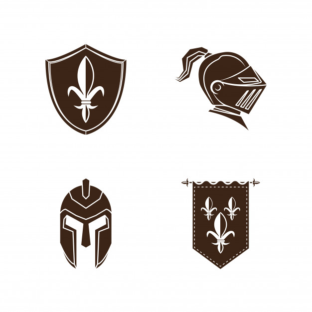 626x626 Knight Medieval History Vector Icons Set Vector Premium Download