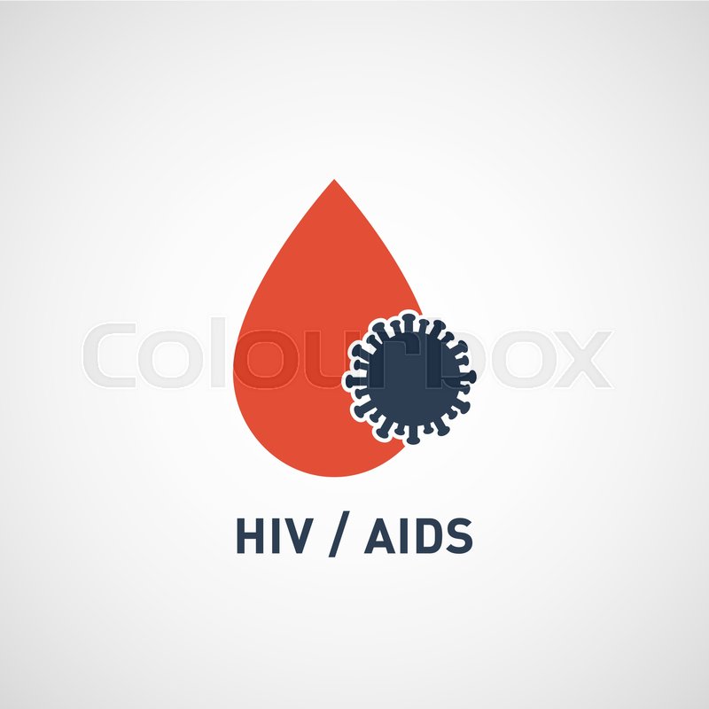 800x800 Hiv Aids Virus Logo Vector Icon Design Stock Vector Colourbox