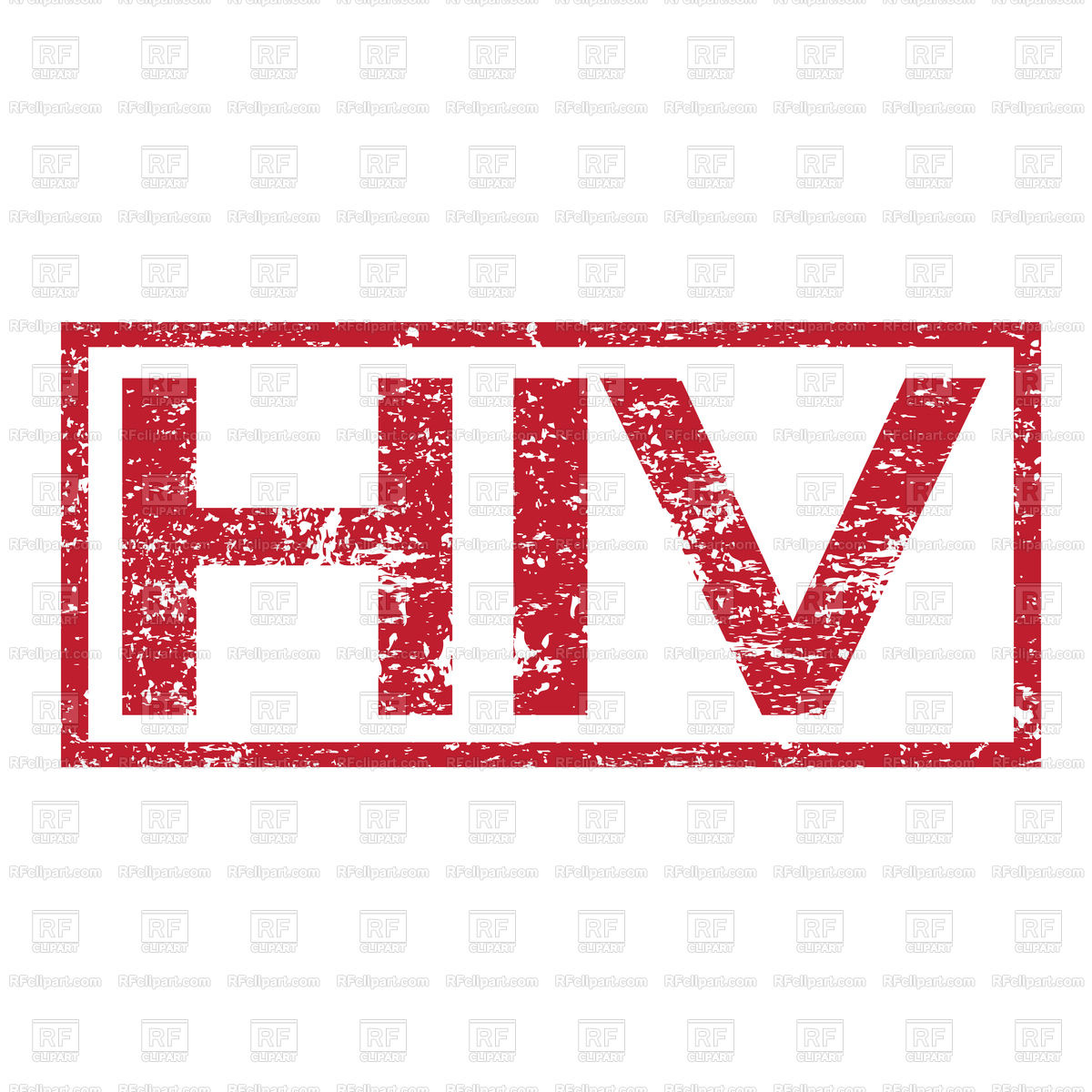 1200x1200 Stamp Text Hiv Vector Image Vector Artwork Of Fonts Amp Type