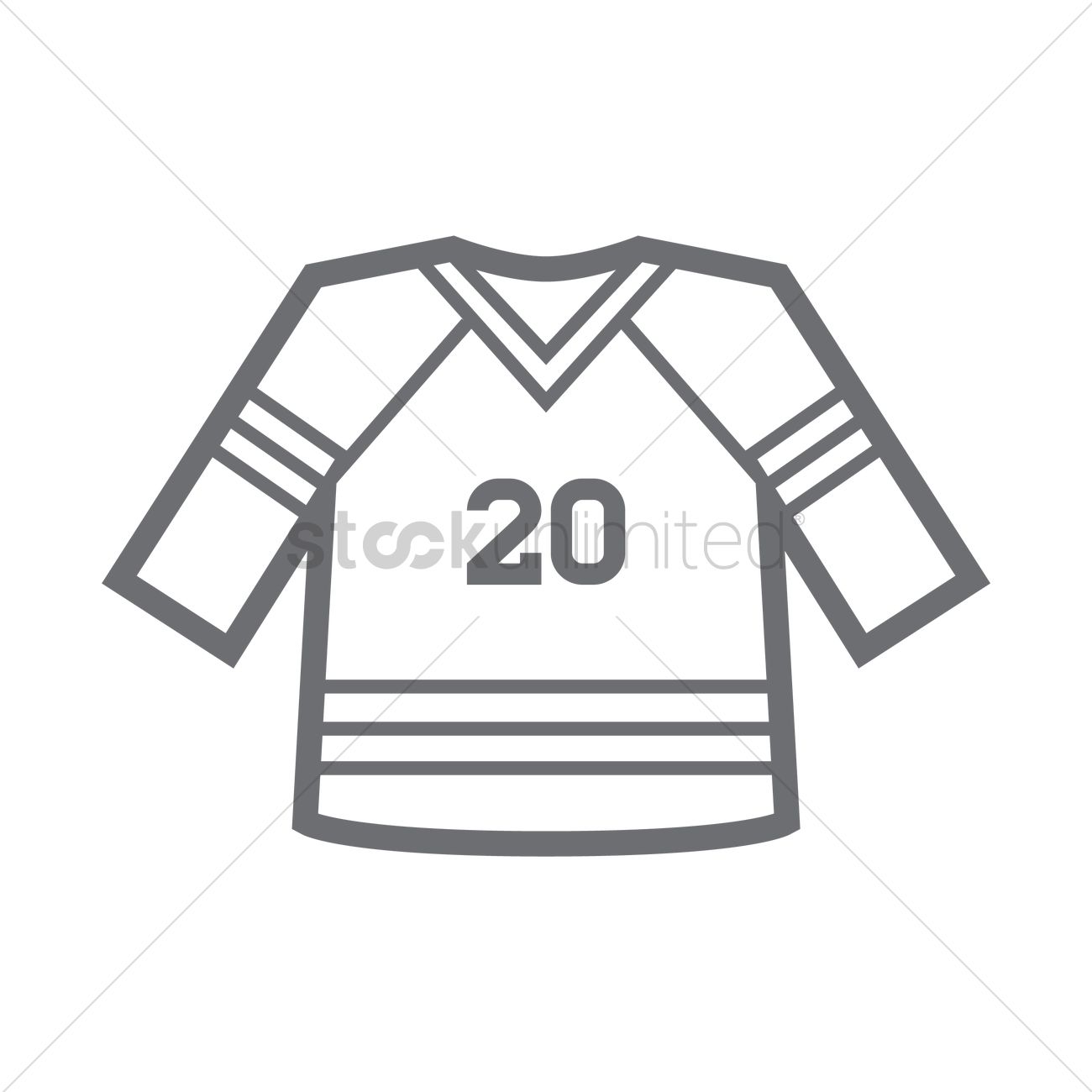 1300x1300 Ice Hockey Jersey Vector Image