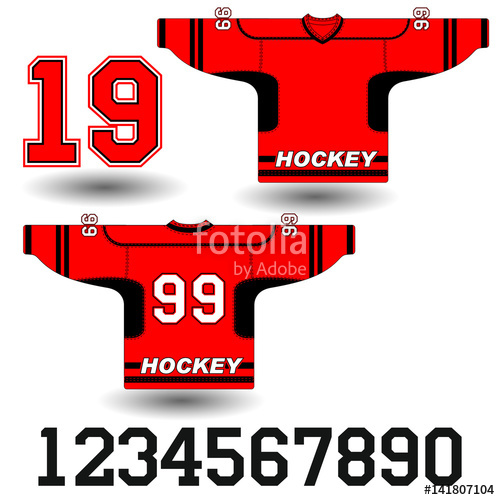 500x500 Vector Illustration Of Hockey Jersey Stock Image And Royalty Free