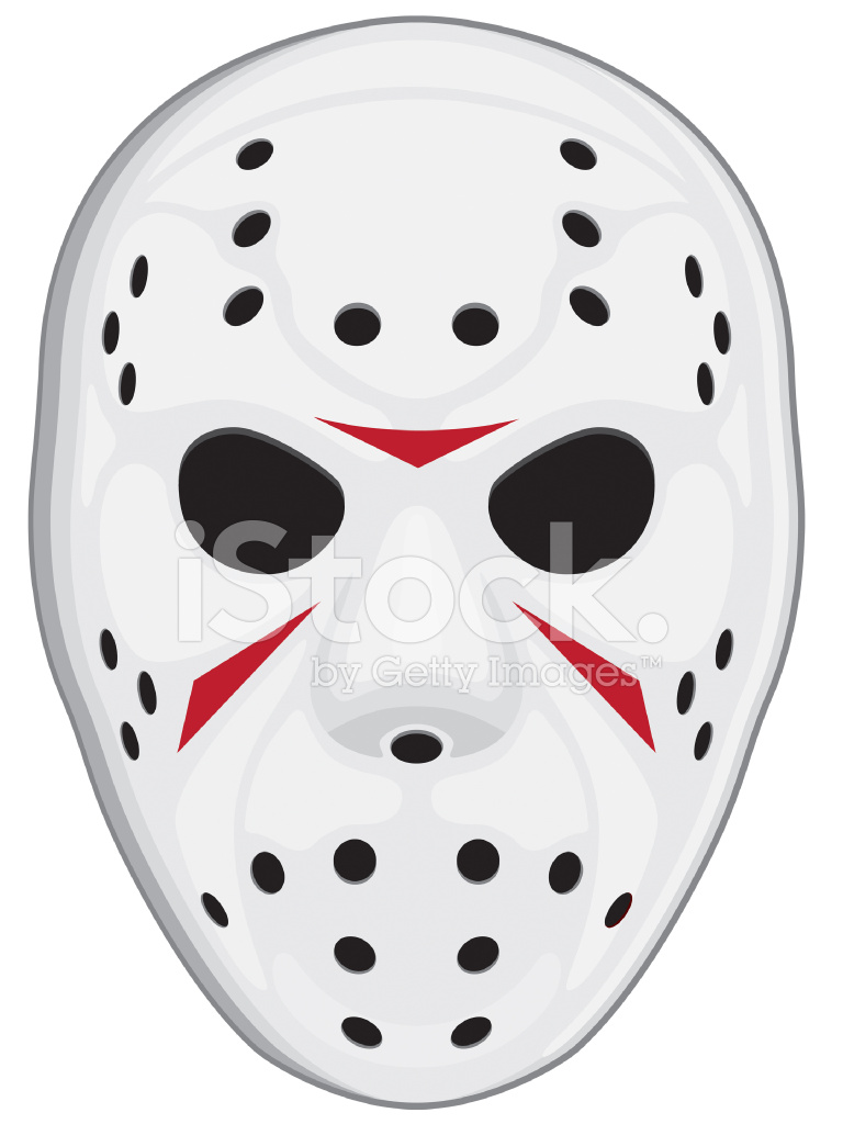 768x1024 Hockey Mask Stock Vector
