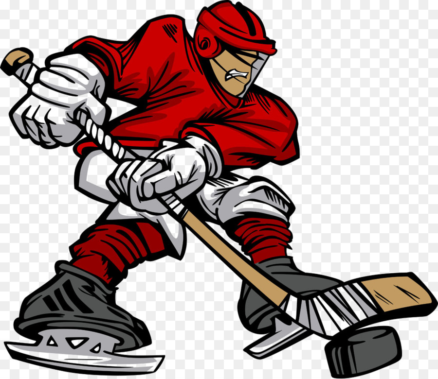 900x780 Ice Hockey Player Cartoon Stock Photography