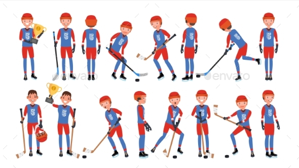 590x332 Modern Ice Hockey Player Vector By Pikepicture Graphicriver