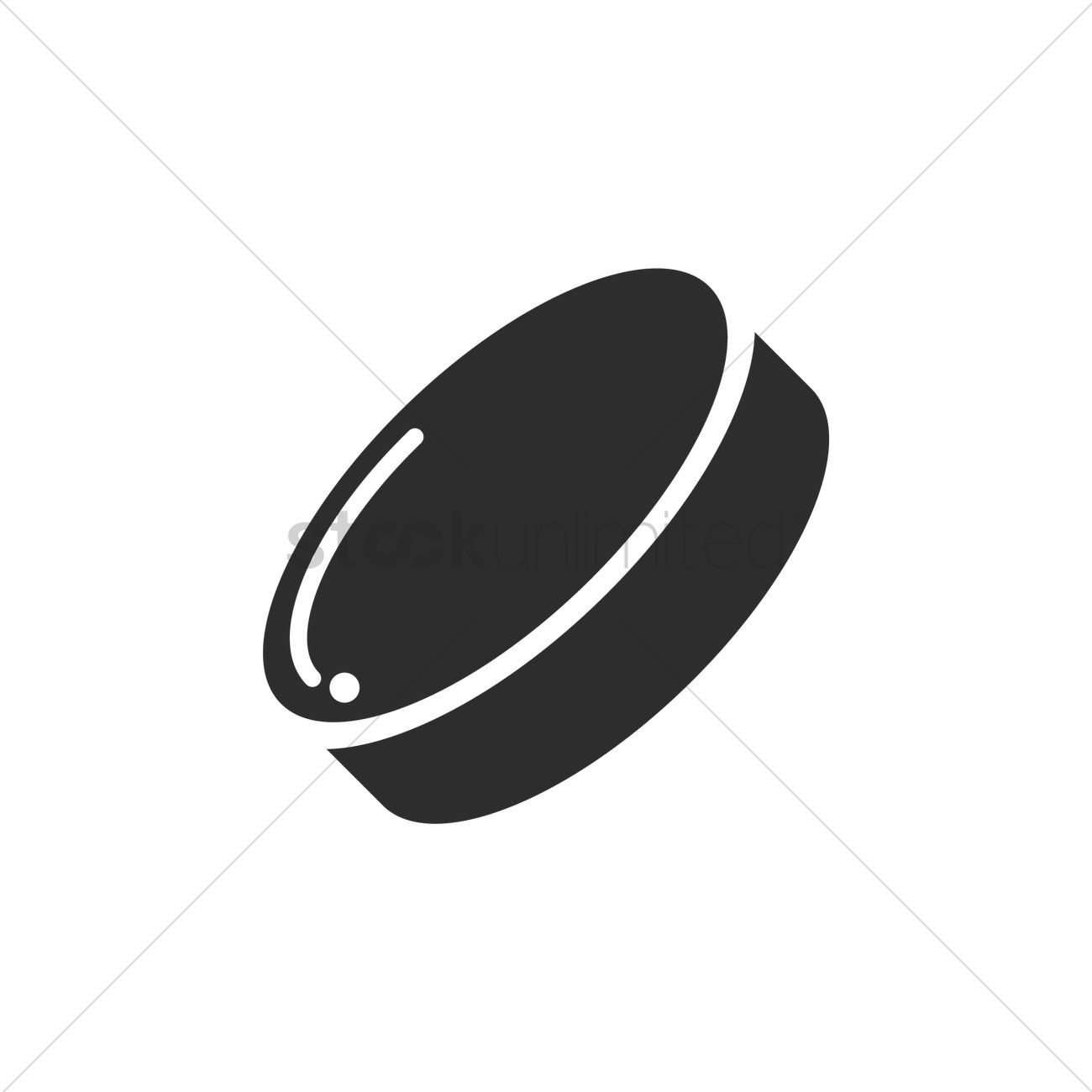 1300x1300 Ice Hockey Puck Vector Image