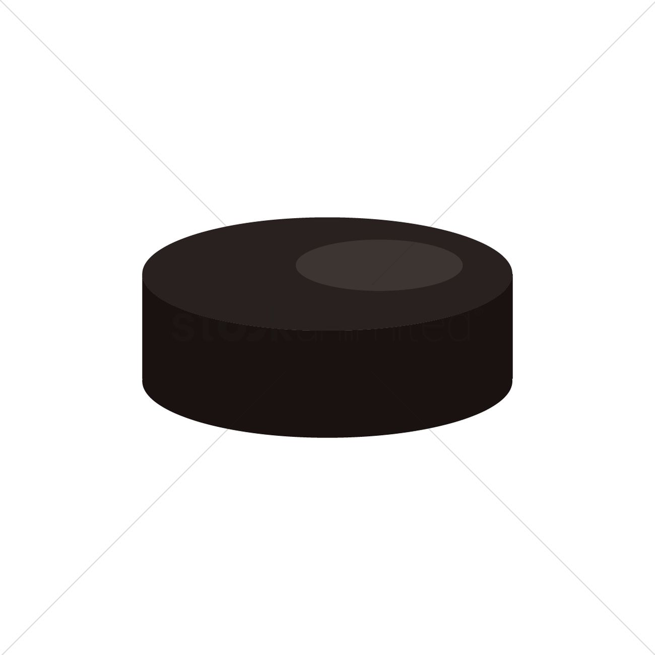 1300x1300 Ice Hockey Puck Vector Image