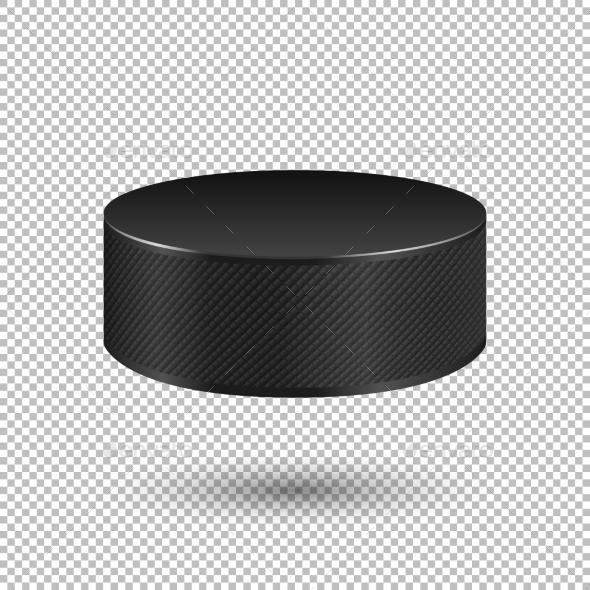 590x590 Vector Realistic Ice Hockey Puck By Gomolach Graphicriver