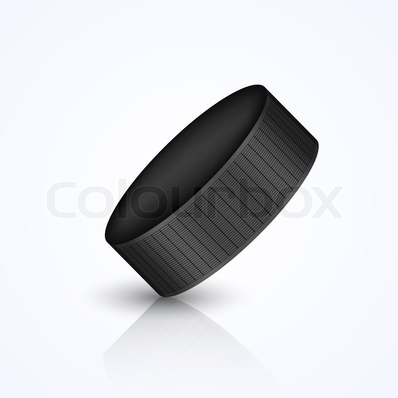 800x800 Vector Hockey Puck Isolated On White Stock Vector Colourbox