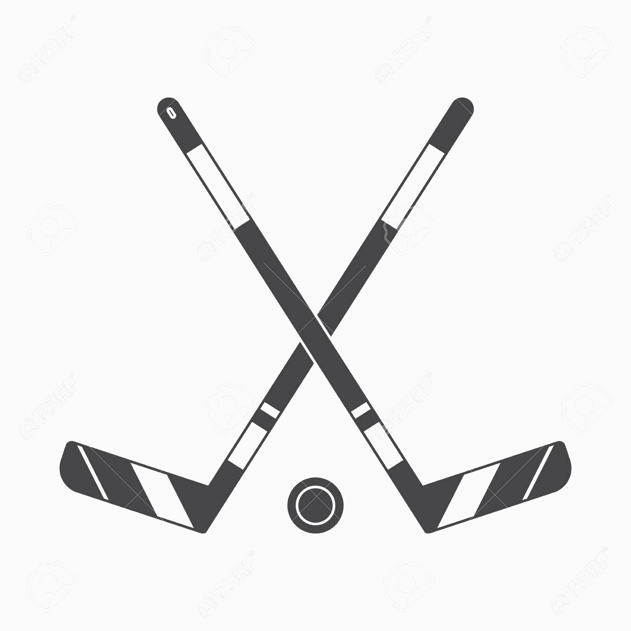 1300x1300 Hockey Stick Vector Elegant Crossed Hockey Sticks And Puck Vector