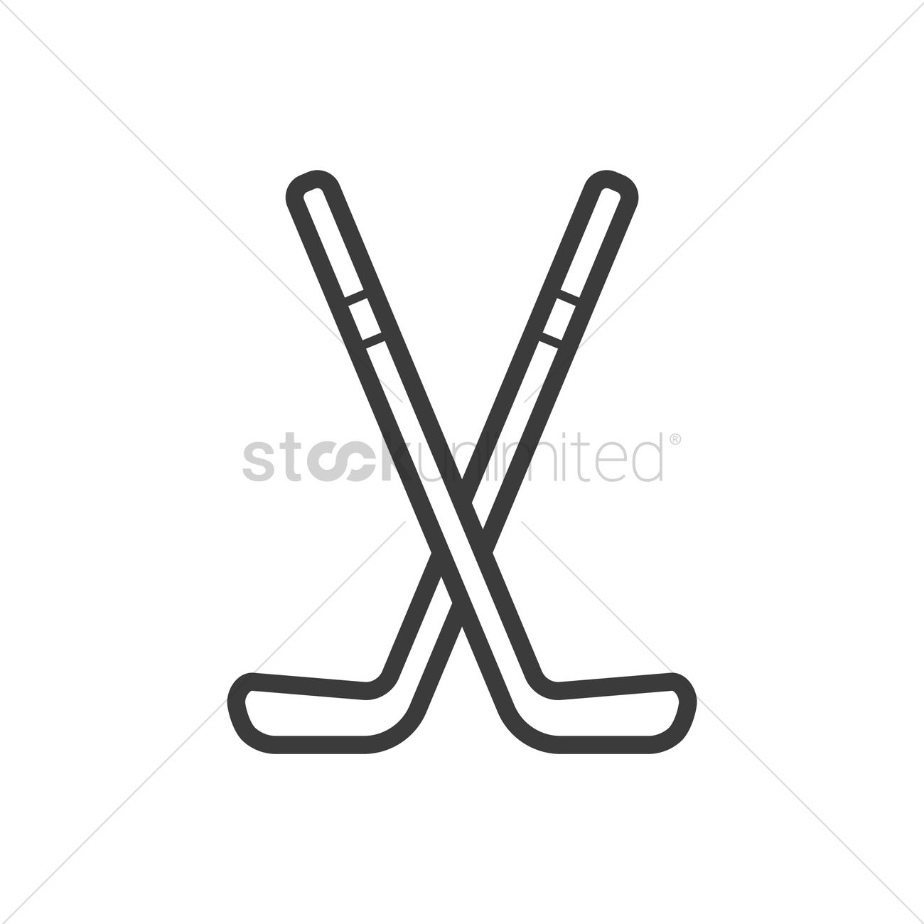 1300x1300 Ice Hockey Sticks Vector Image