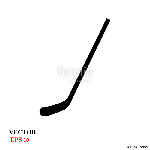 500x500 Hockey Stick. Vector Illustration Stock Image And Royalty Free