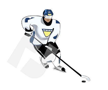 425x356 Ice Hockey Vector Clip Art 00084